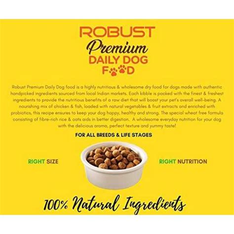 Robust Premium Daily Dog Food (1kg, Pack of 2) Price in India, Specs ...