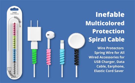 Inefable (30 Pcs) Multicoloured Protection Spiral Cable & Wire ...