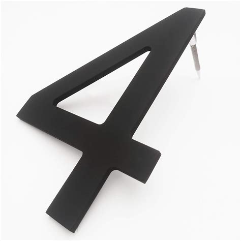 Buy 6 Inch House Numbers- Modern Floating Stainless Steel Home Address ...