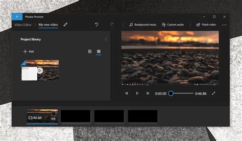 Windows Video Editor Custom Audio 的图像结果