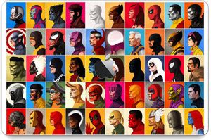 GADGETSWRAP Printed marvel hero side face Skin For Apple Mackook 13 ...