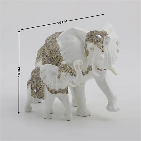 Buy Corsica Polyresin Elephant and Calf Figurine from Corsica by Home ...