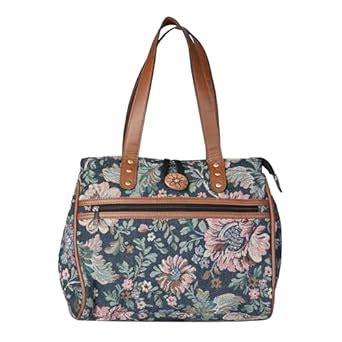 Buy ENSAC Cotton Tote Bag for Women, Stylish Handbag for women with Zip ...
