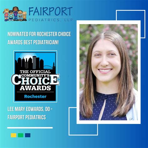 #fairportpediatrics #rochesterchoiceawards #votefordredwards #fairport ...