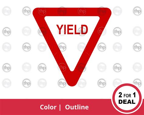 Yield Sign SVG - Yield Symbol Svg, Give Way Sign Svg, Warning Sign Svg ...