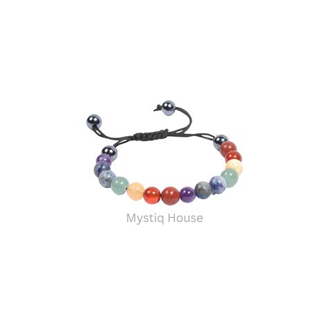 Buy 7 Chakra Adjustable Bracelet | Mystiq House