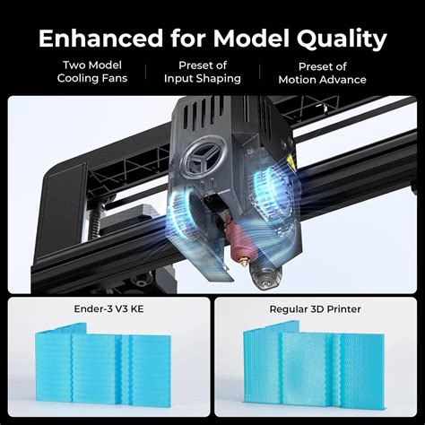 SainSmart Creality Ender 3 V3 KE 3D Printer with 500mm/s India | Ubuy