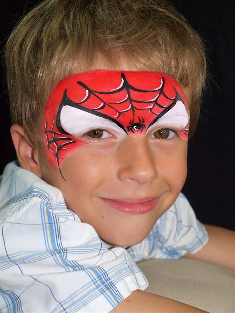 Spiderman Face Painting at PaintingValley.com | Explore collection of ...