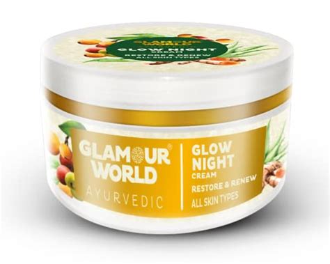 Glamour World Ayurvedic Glow Night Cream| Help skin to restore Skin ...