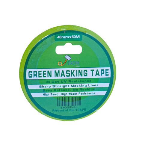 48MM X 50M green masking tape – Paintertools