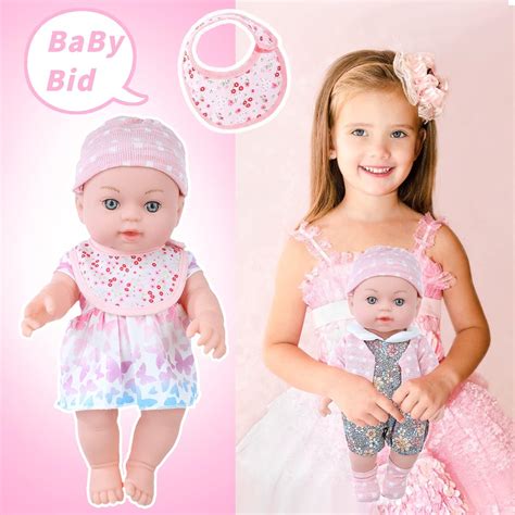 Buy UZIDBTO Realistic Baby Doll Set - 12 Inch Newborn Baby Doll with ...