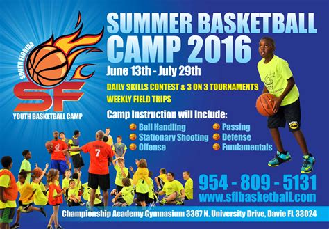 Summer Youth Basketball Camp – South Florida Youth Basketball League