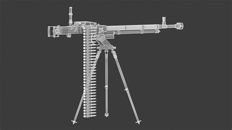 DShK Heavy Machine Gun 3D model | CGTrader