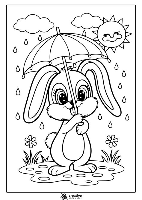 April Coloring Pages For Kids