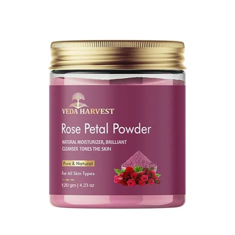 Veda Harvest Rose Petal Powder 250 gram For | Skin Glow | Tan Removal ...
