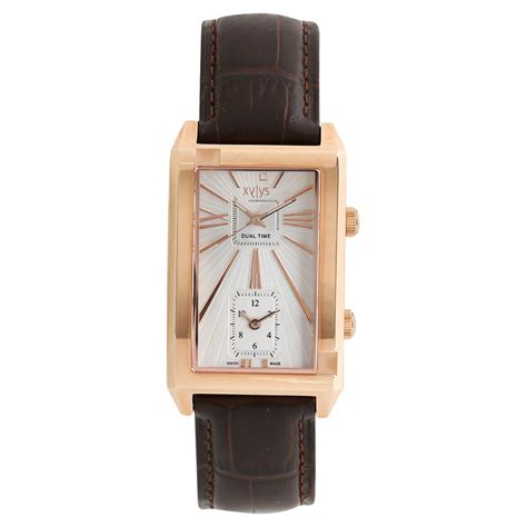 Buy Online Xylys Quartz Analog Silver Dial Leather Strap Watch for Men ...