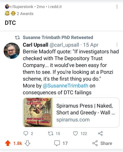 Bernard Lawrence Madoff was a founding board member of the Depository Trust & Clearing ... - subsidiaries of dtcc