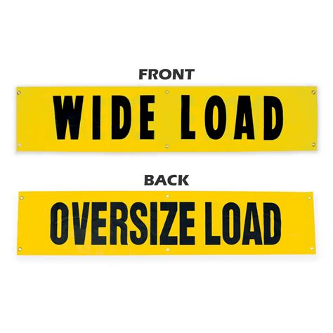 Oversize/Wide Load Reversible Sign