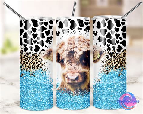 Art & Collectibles Drawing & Illustration 20 Oz skinny tumbler cow hide ...