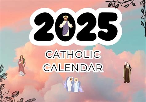 Catholic Liturgical Calendar With Feast Days - Etsy