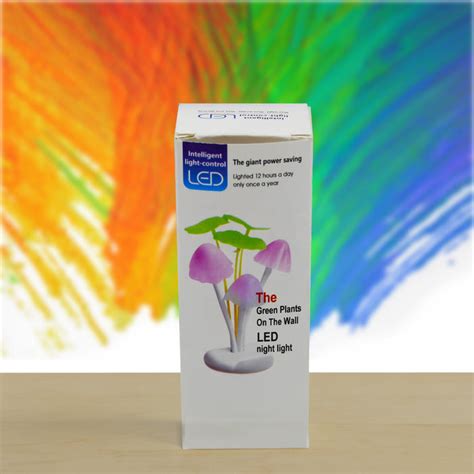 Fancy Color Changing LED Mushroom Night Light Kids Beautiful Color LED ...