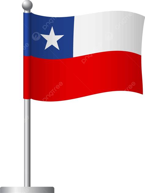 Chile Flag On Pole Icon Flag On Pole Chile Country Vector, Flag On Pole ...
