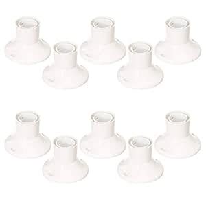 Philips Lamp Holder Straight Economy range (White, Pack of 10) : Amazon ...