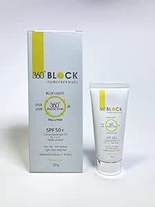 360 Block Sunscreen Gel SPF 50+ 50gm : Amazon.in: Beauty