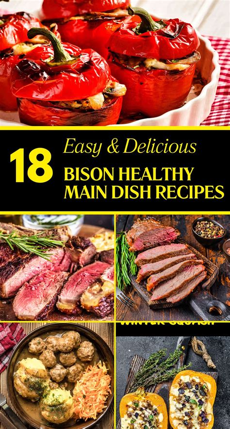 18 Healthy Bison Main Dish Recipes