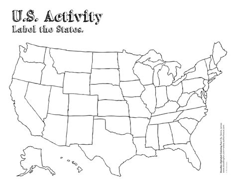 10 Unique Printable Unlabeled Map Of The United States - Printable Map