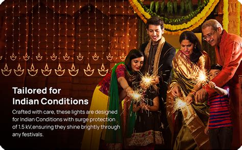 Buy wipro Polycarbonate Garnet 3 Meter 12 Diyas Curtain Led Festive ...