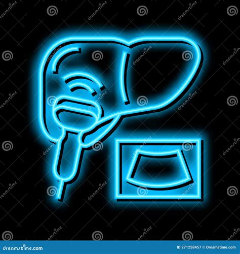 Ultrasound Liver Neon Glow Icon Illustration Stock Vector - Illustration of typeb, unexplained ...