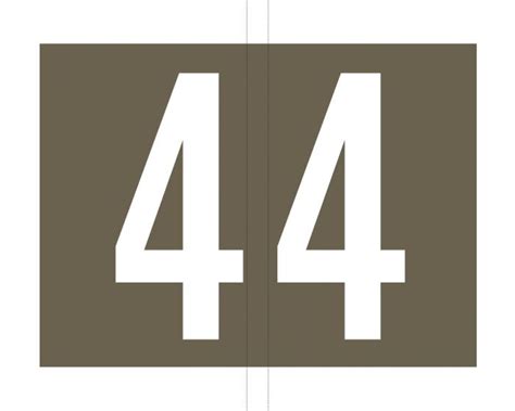 Codetab; bag of 100 x “4”; grey