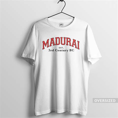 Madurai 3rd Century White Oversized History Tee | Tamil Heritage T ...