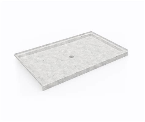 SS-3660 36 x 60 Swanstone® Alcove Shower Pan with Center Drain in Ice ...