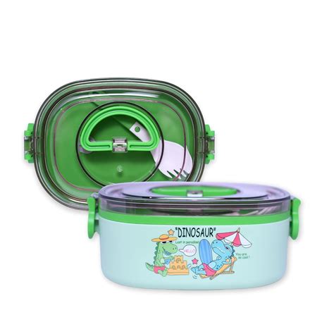 Buy Paper Moon Dino Lunch Box with Handle Thermal Stainless Steel 800 ...