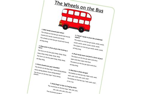 The Wheels On The Bus Lyrics All Day Long at Gladys Burgess blog