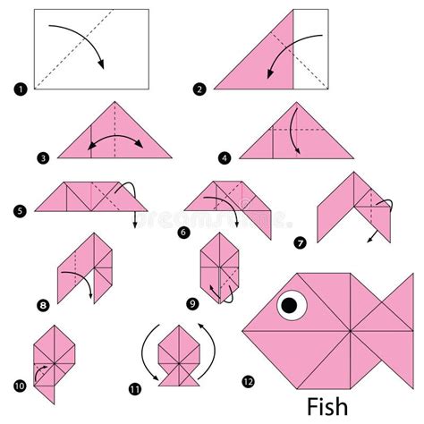 Image result for Origami Fish Steps