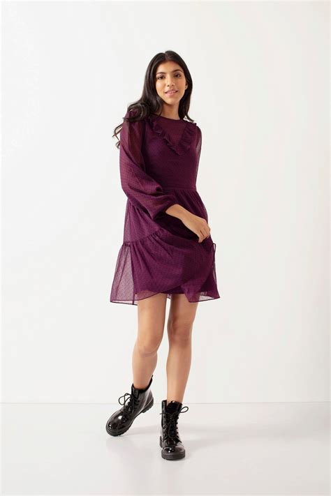 Lana Tiered Dress With Ruffle Details