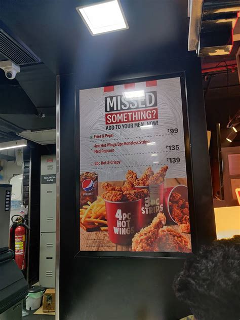 Menu at KFC, Pune, Spot 18 Mall
