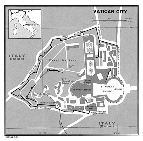 Large political map of Vatican city | Vatican | Europe | Mapsland | Maps of the World