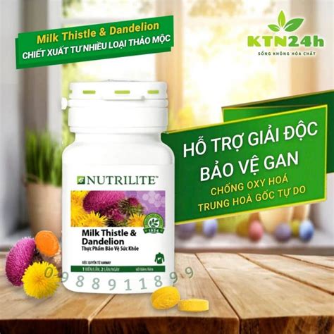 Nutrilite Milk Thistle & Dandelion – Thực phẩm chức năng giải độc gan ...