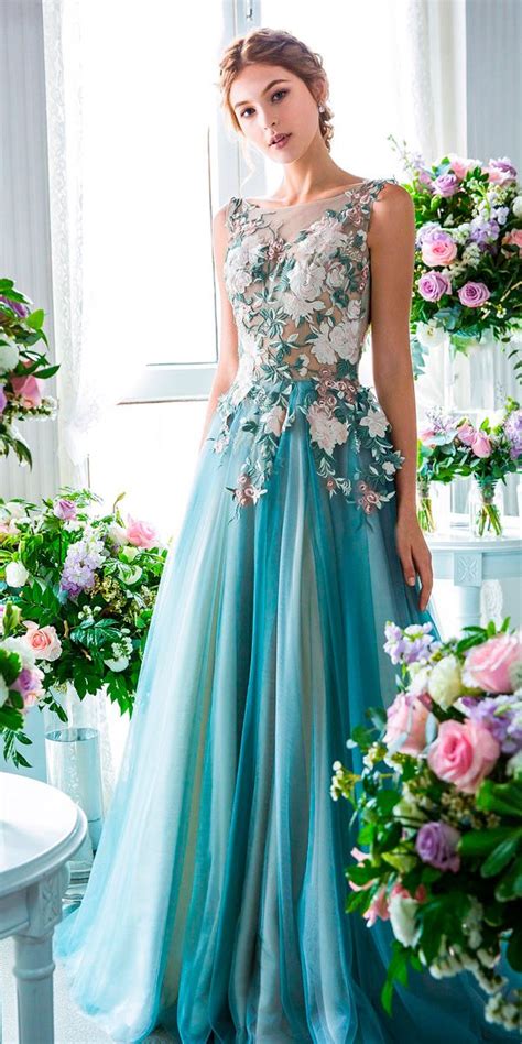 floral wedding dress