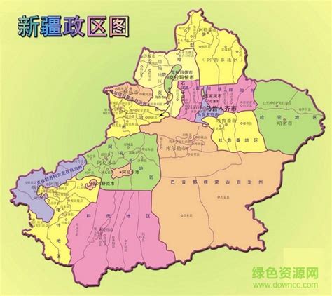 新疆地图全图高清版下载-新疆地图高清版2017下载可缩放版-绿色资源网