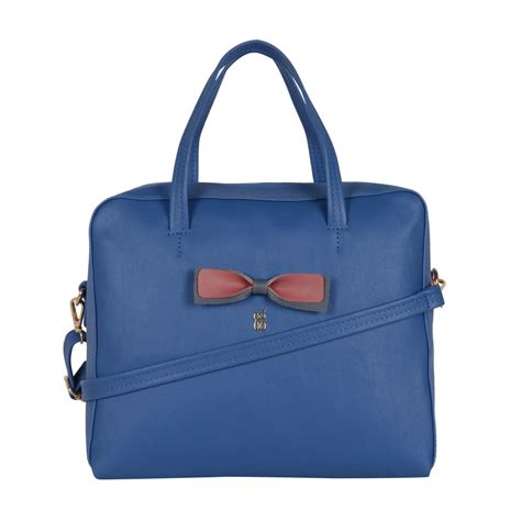 Cylinder Blue Medium Shoulder Bag