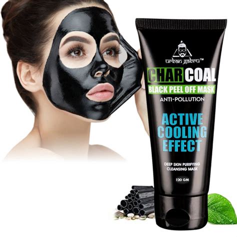Buy UrbanGabru Charcoal Black Peel Off Mask for Men & Women | Removes ...