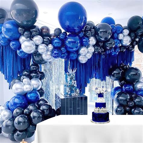 Royal Blue And Silver Wedding Centerpieces