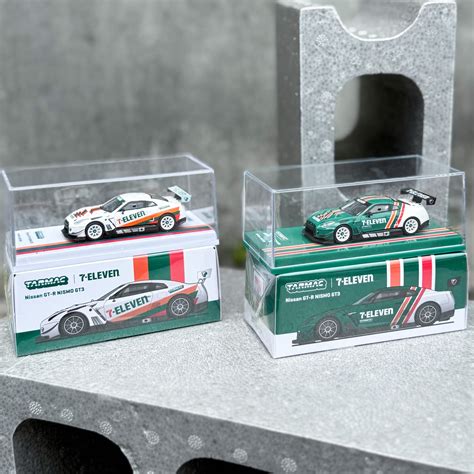 2025 Tarmac Works X Tawiwan 7-11 exclusive 1/64 Scale Nissan GT-R set ...