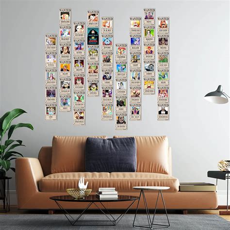 Wanted Wall Collage Kits One Piece Japanese Anime Prints Art Set of 50 ...