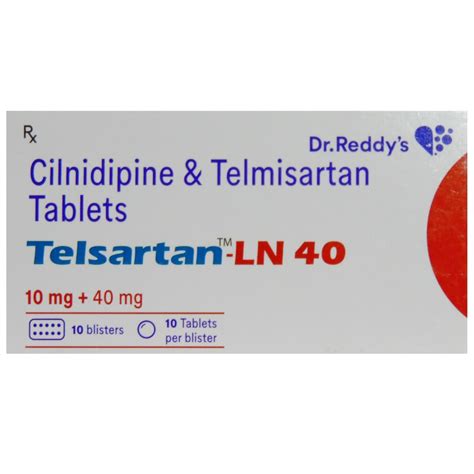 Telsartan-LN 40 Tablet | Uses, Side Effects, Price | Apollo Pharmacy